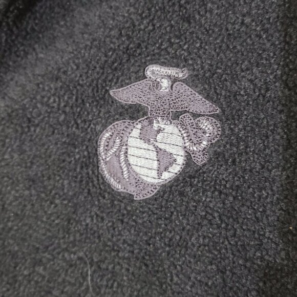 US Marines Gray Polar Fleece Large - Picture 3 of 4